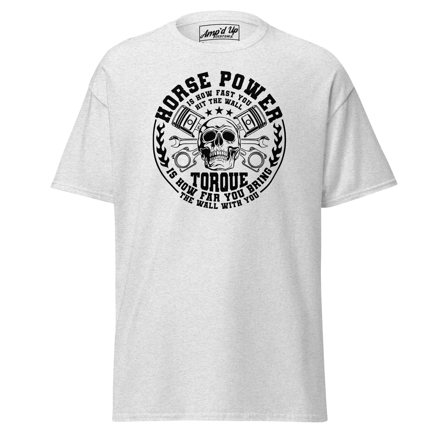 Horse Power And Brick Wall T-Shirt - Amp'd Up Custom