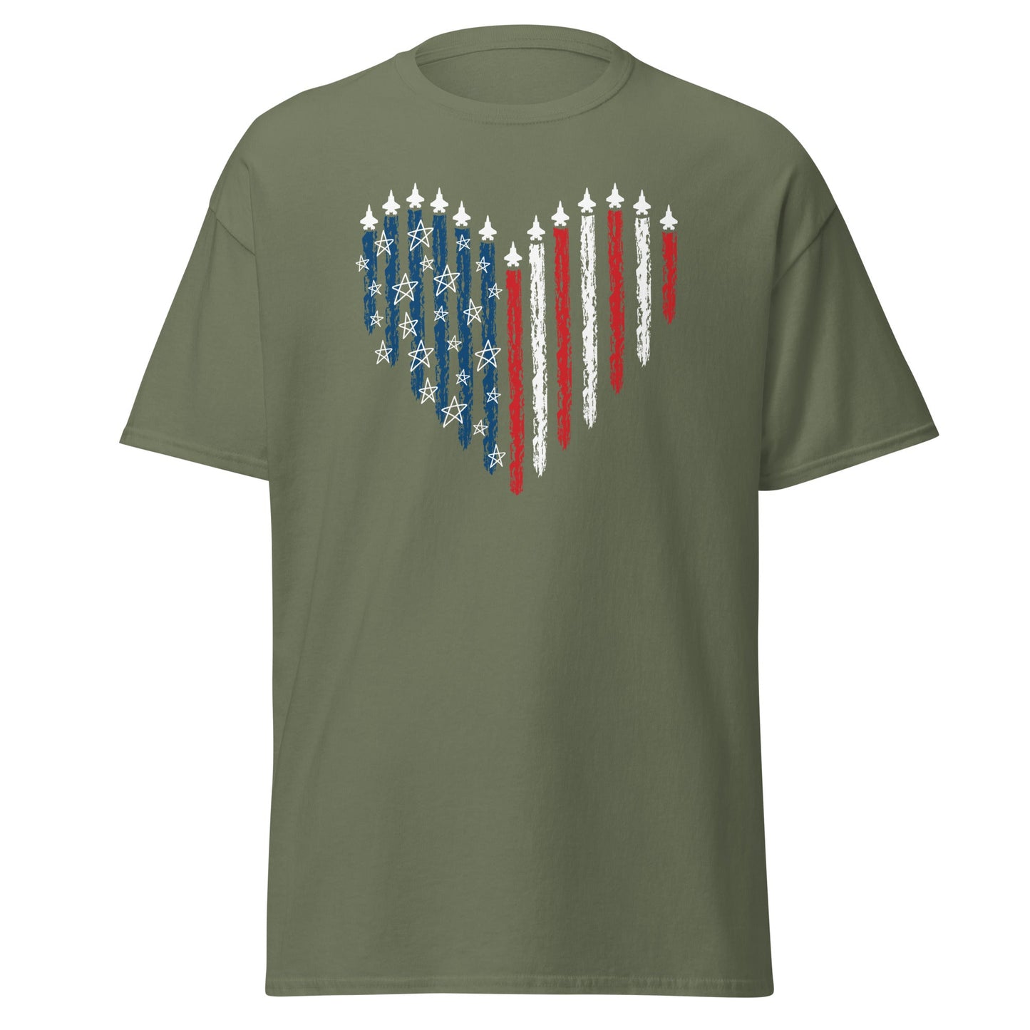 Fighter Jet American T-Shirt - Amp'd Up Custom