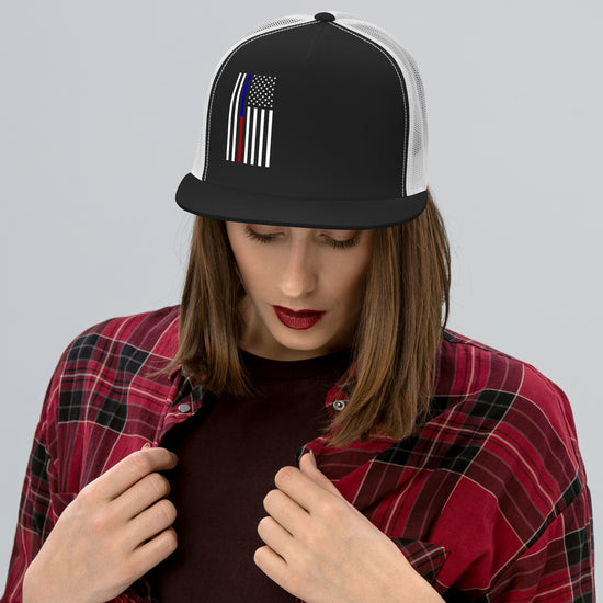 American Flag Trucker Cap - Amp'd Up Custom