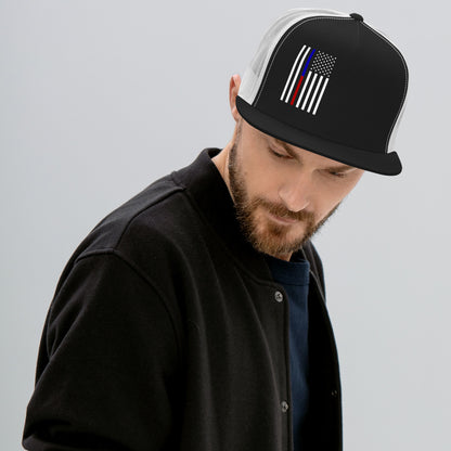 American Flag Trucker Cap with Stylish Design, Ideal for Casual Wear and Outdoor Activities