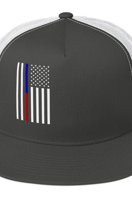 American Flag Trucker Cap with Mesh Back and Stylish Design for Everyday Wear