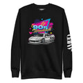 90s Throwback Honda Acura NSX NA1 Graphic Sweatshirt | AMPD featuring vibrant retro design on a black background