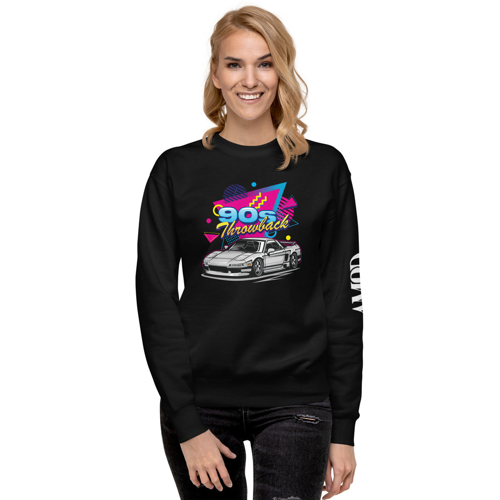 90s Throwback Honda Acura NSX NA1 Graphic Sweatshirt | AMPD with colorful retro design
