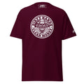 Dirty Hands Clean Money T-Shirt | AMPD in maroon with bold graphic design and comfortable fit