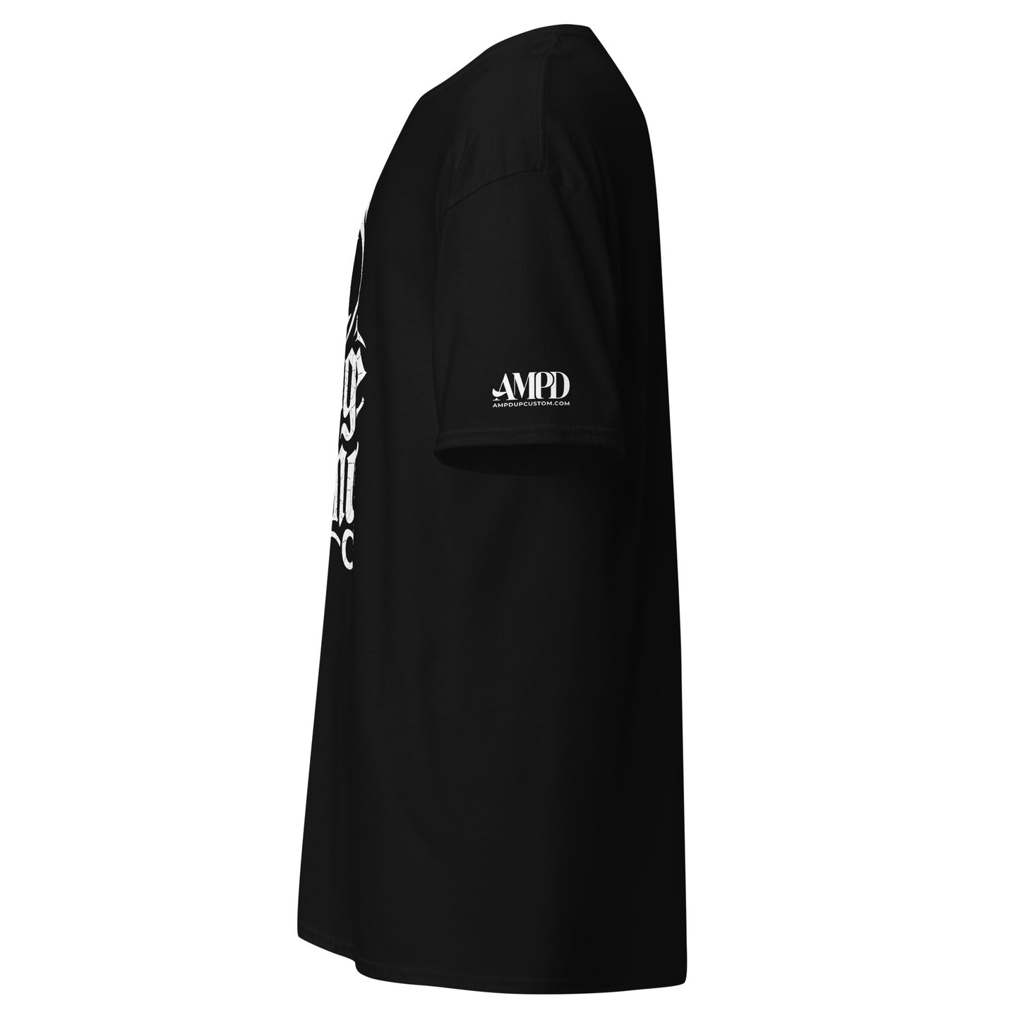 Amp'd Up Custom Dodge Gang Graphic T-Shirt in black for car enthusiast streetwear