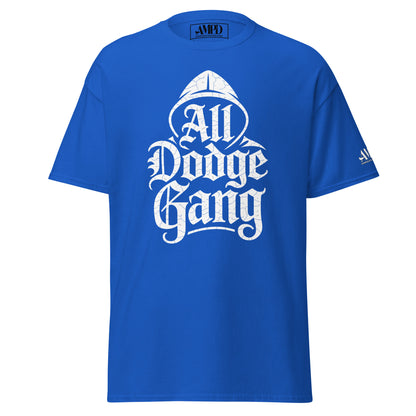Dodge Gang Graphic T-Shirt by Amp'd Up in Blue, perfect for car enthusiast streetwear fans