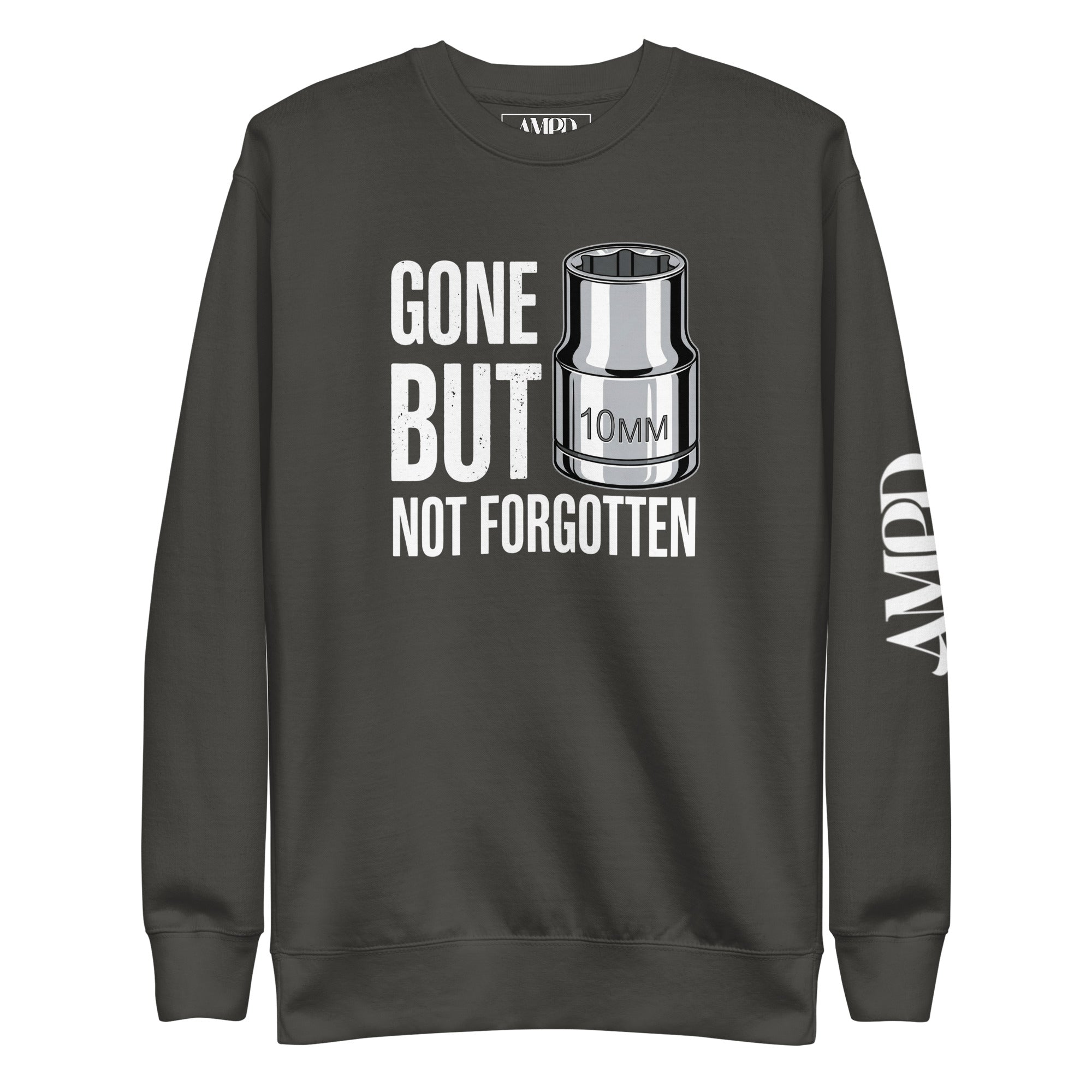 Gone But Not Forgotten 10mm Sweatshirt | AMPD featuring a socket graphic and comfortable fit