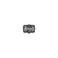 AMPD Gothic Typography Sticker featuring intricate designs and bold lettering for stylish décor