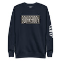 Navy Amp'd Up Custom Squarebody Graphic Sweatshirt | AMPD with bold text design on front