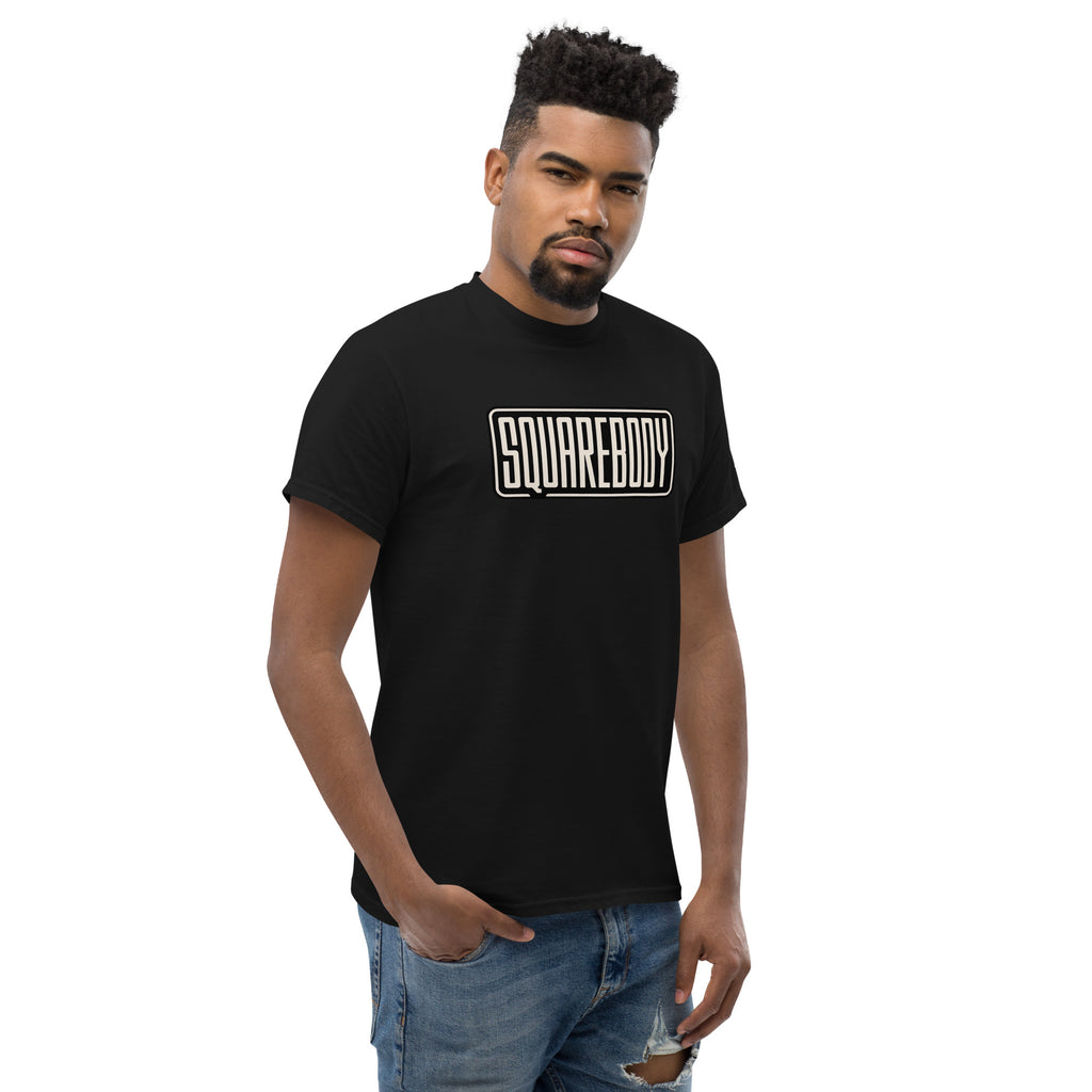 Black Squarebody Graphic T-Shirt | AMPD with bold lettering for stylish casual wear