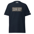Navy Squarebody Graphic T-Shirt | AMPD featuring bold lettering for a stylish casual look
