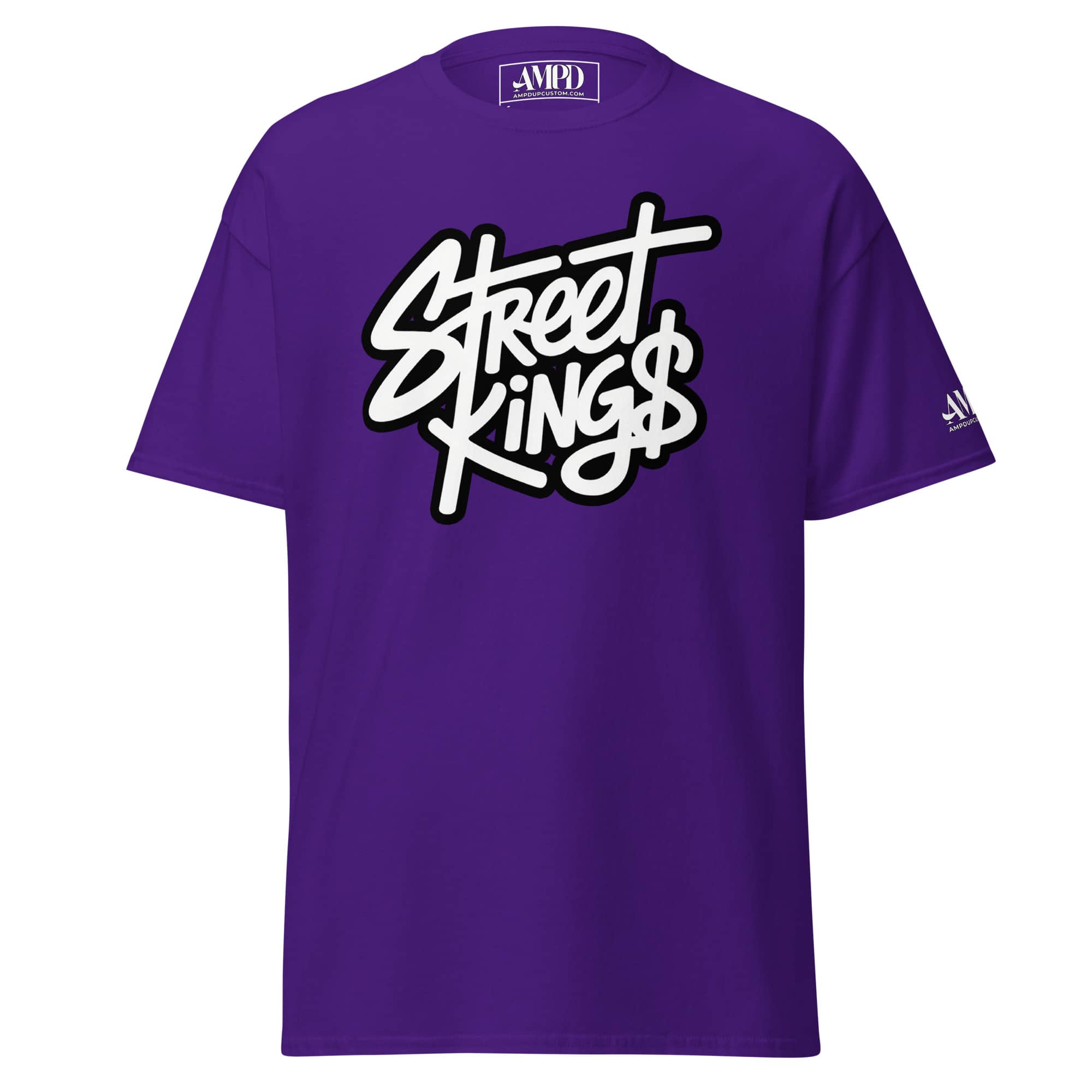 Purple Street Kings T-Shirt | AMPD with bold graphic design for stylish streetwear enthusiasts
