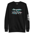 Toyota GR Supra A90 Graphic Sweatshirt | AMPD featuring a striking car design on a black background
