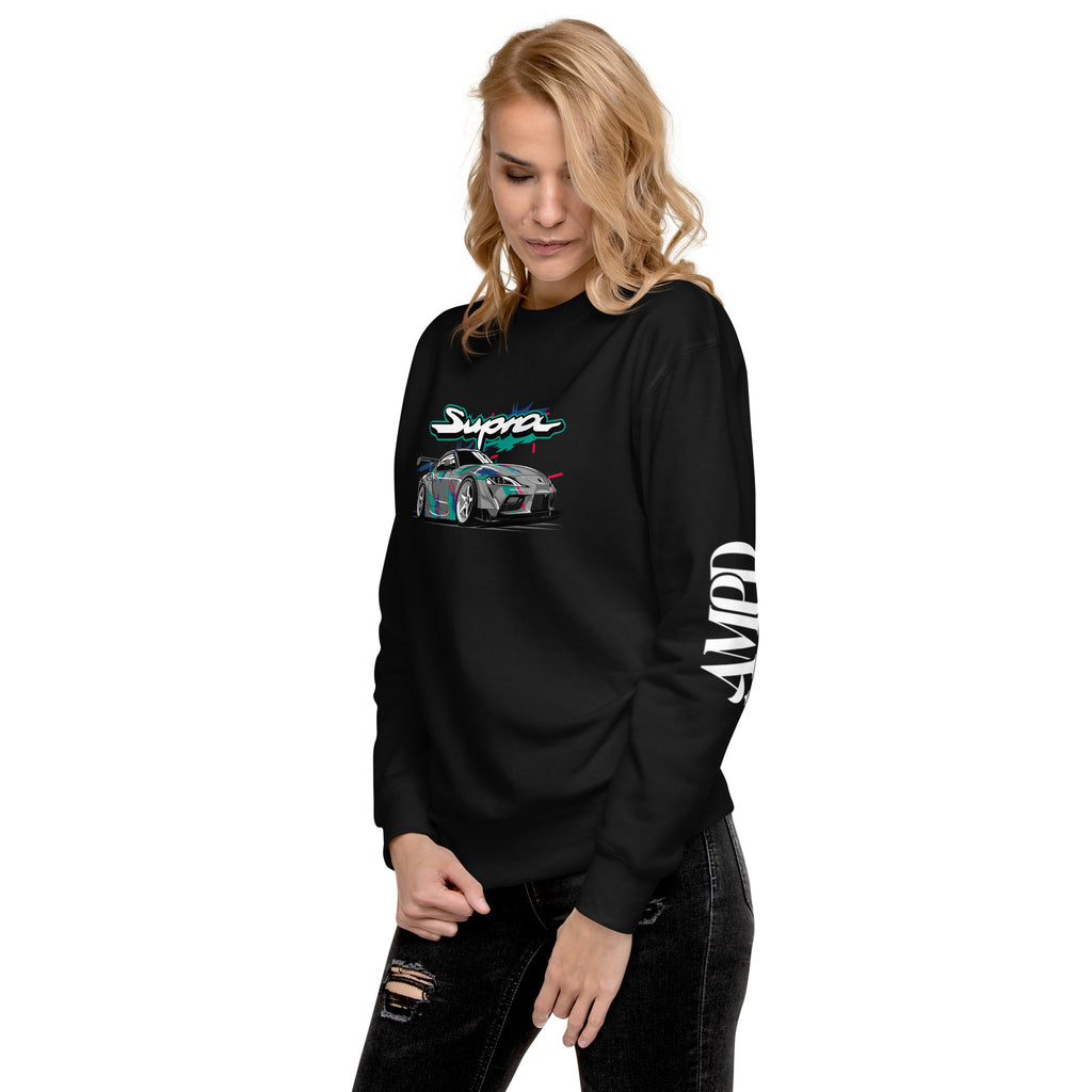 Toyota GR Supra A90 Graphic Sweatshirt | AMPD featuring vibrant car design and stylish fit