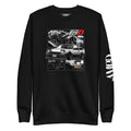 Toyota Trueno AE86 Initial D Project D Sweatshirt | AMPD featuring a graphic of the iconic car
