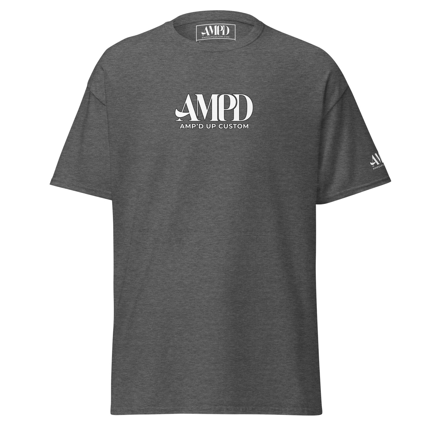 Amp'd Up 2026 logo T-Shirt in gray featuring a stylish design and comfortable fit