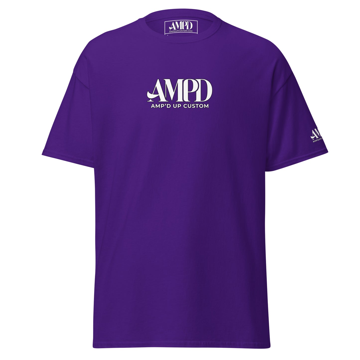 Amp'd Up 2026 logo T-Shirt in purple with a stylish front design and comfortable fit