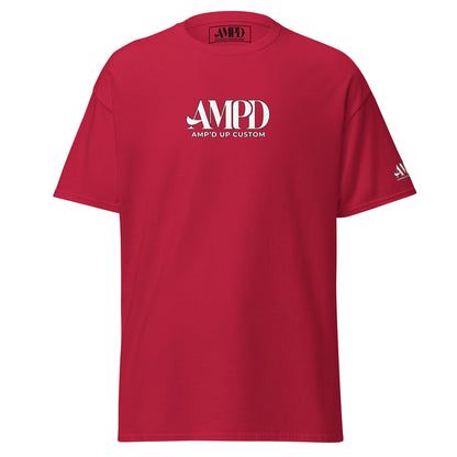 Amp'd Up 2026 logo T-Shirt in red featuring a stylish design for casual wear