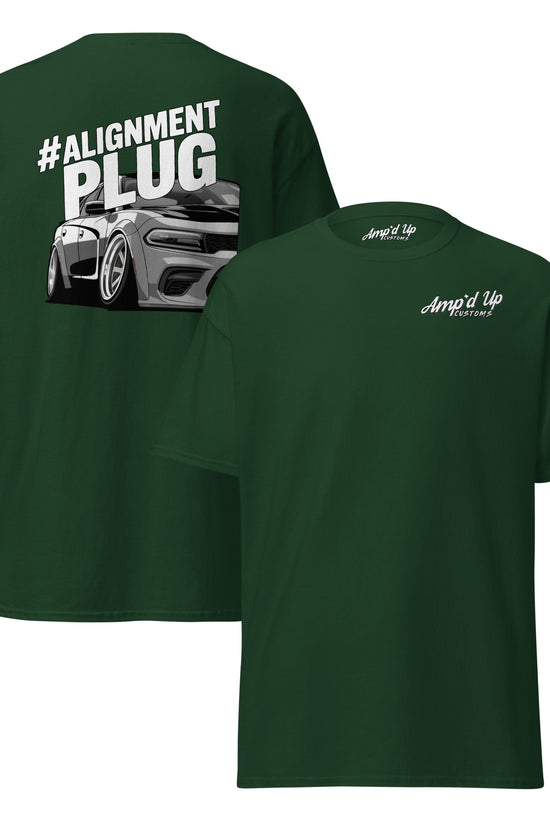 Alignment PLUG T-Shirt featuring a back illustration of a stylish car design