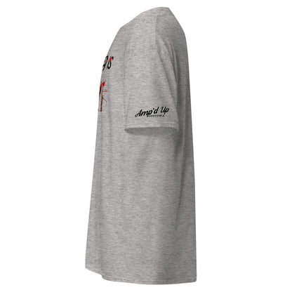 Amp'd Up Custom gray All I Need Is Love T-Shirt with short sleeves side view