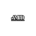 Amp'd Up Logo 2026 Bubble-free stickers featuring a bold design for custom branding