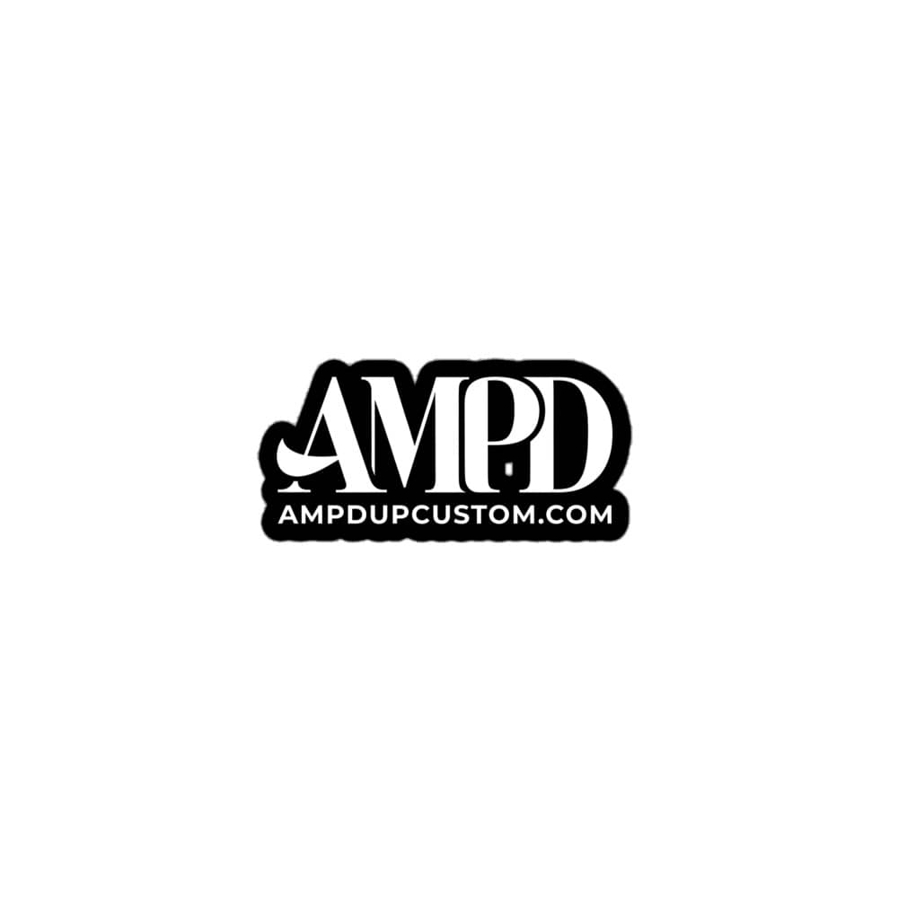 Amp'd Up Logo 2026 Bubble-free stickers designed for durable and vibrant decoration