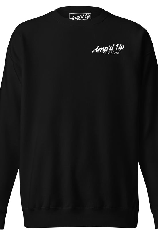 Amp'd Up Custom Skull Mechanic Sweatshirt with unique back illustration for a stylish look