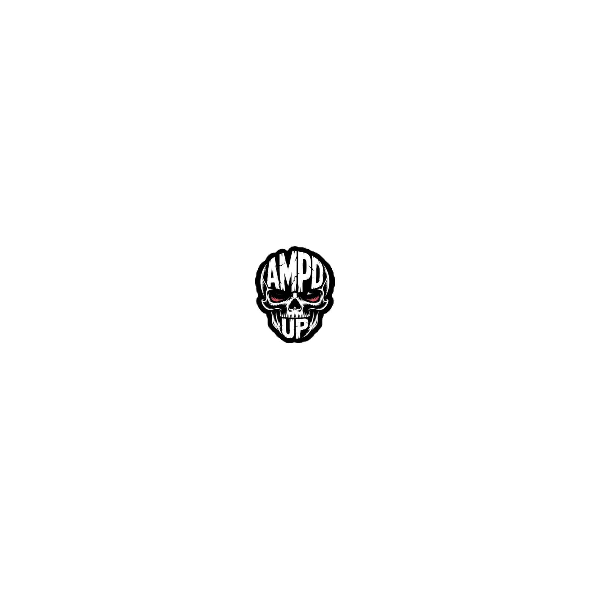 Amp'd Up Skull Sticker featuring a bold design with vibrant colors and edgy graphics