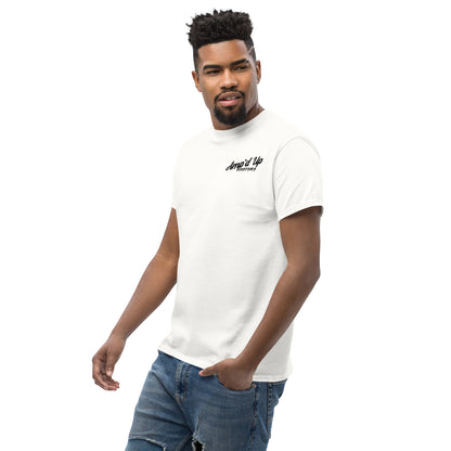 Amp'd Up Custom Strawberry Jams, But My Glock Don't T-Shirt with back illustration featuring unique design