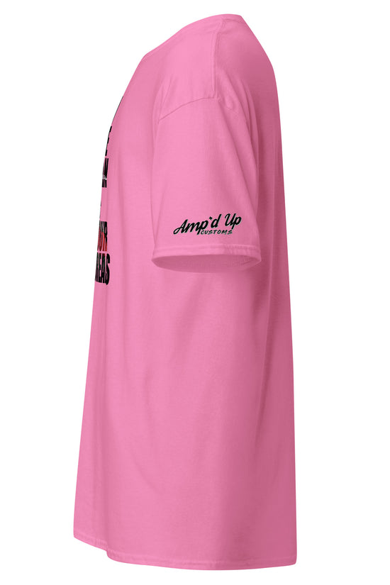 Pink Amp'd Up Custom I'm The Man Of Your Dreams Freddy Krueger T-Shirt side view