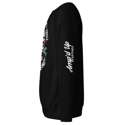 Black King of the Garage Sweatshirt by Amp'd Up Custom featuring a comfortable fit and stylish design