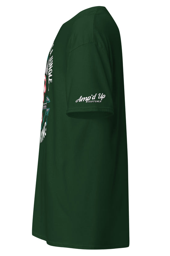 King of the Garage T-Shirt by Amp'd Up Custom featuring a stylish graphic design and a comfortable fit