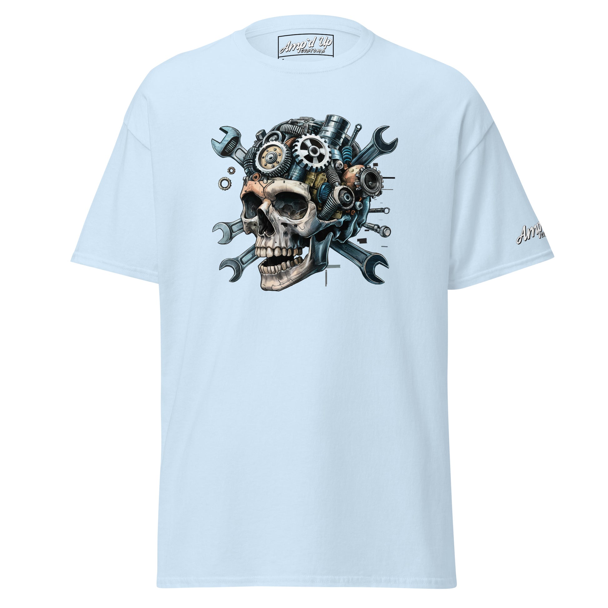 Skull Mechanic T-Shirt - Amp'd Up Custom.