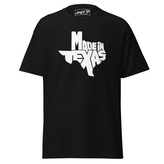 Black Made in Texas T-Shirt Authentic Texas Pride Apparel with bold Texas graphic design