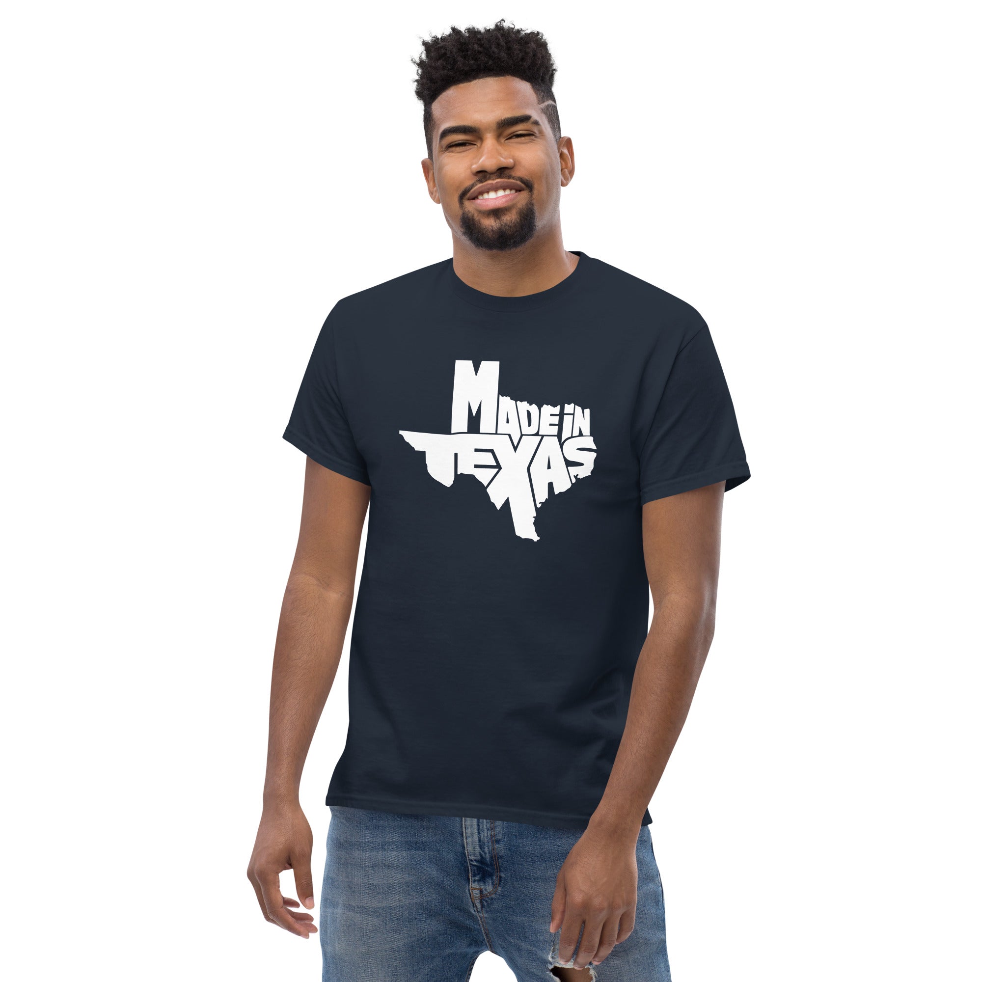 Made in Texas T-Shirt Authentic Texas Pride Apparel featuring a bold Texas graphic design