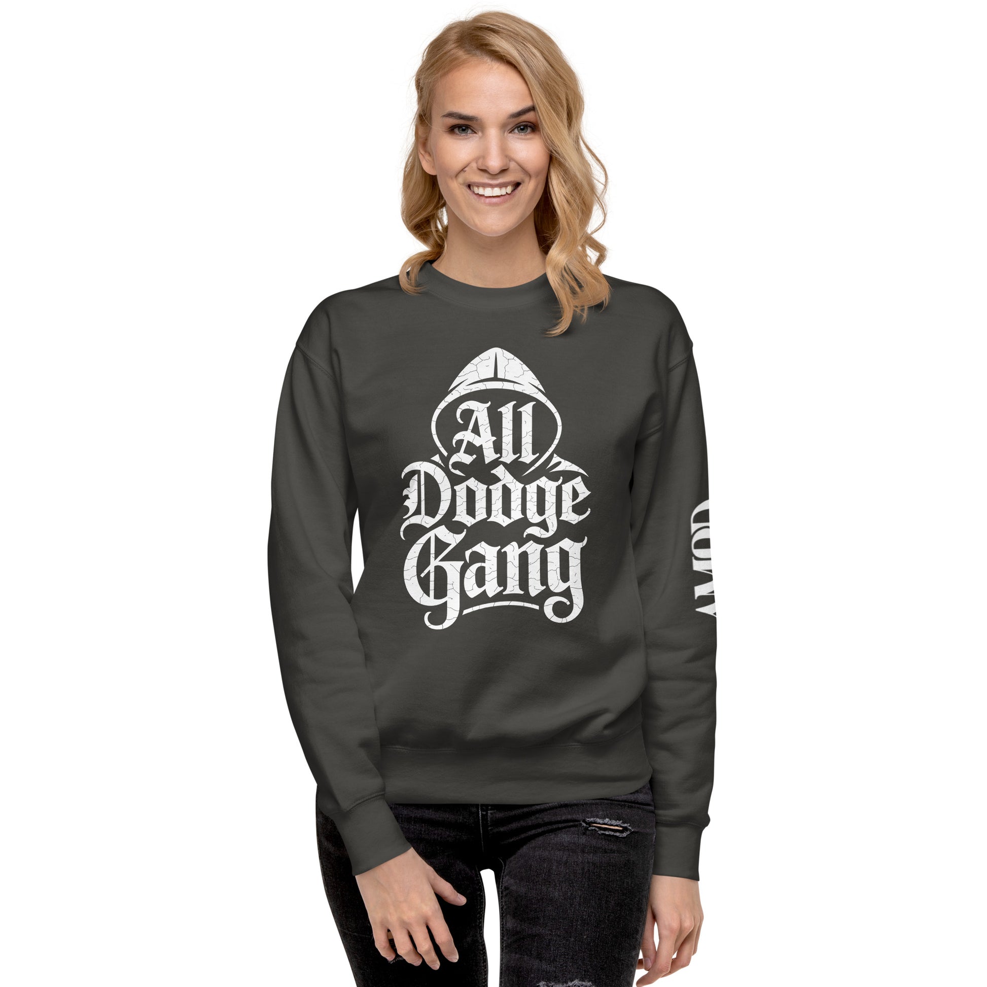 Dodge Gang Sweatshirt by Amp'd Up Custom, Premium Quality Pullover for Car Enthusiasts