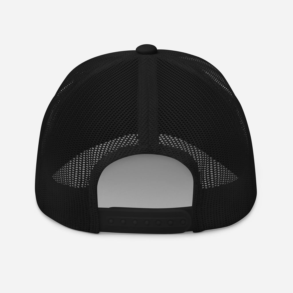 Amp'd Up Cursive Embroidered Trucker Cap - Amp'd Up Custom