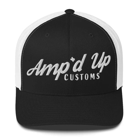 Amp'd Up Embroidered Trucker Cap - Amp'd Up Custom