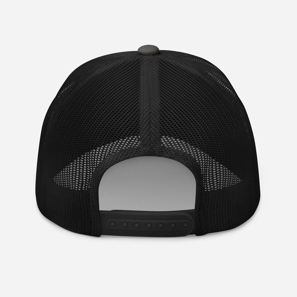 Amp'd Up Cursive Embroidered Trucker Cap - Amp'd Up Custom