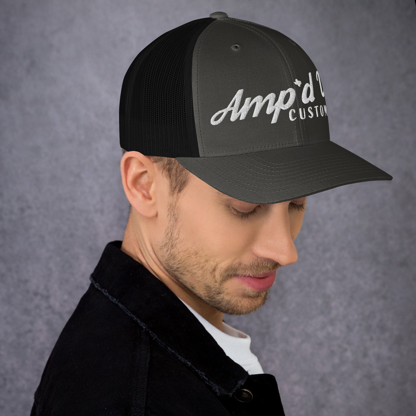 Amp'd Up Embroidered Trucker Cap