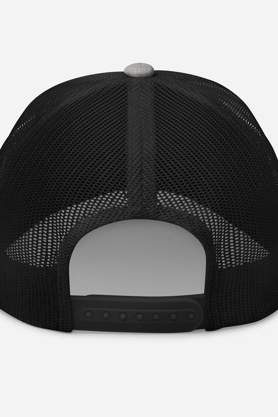 Amp'd Up Cursive Embroidered Trucker Cap - Amp'd Up Custom