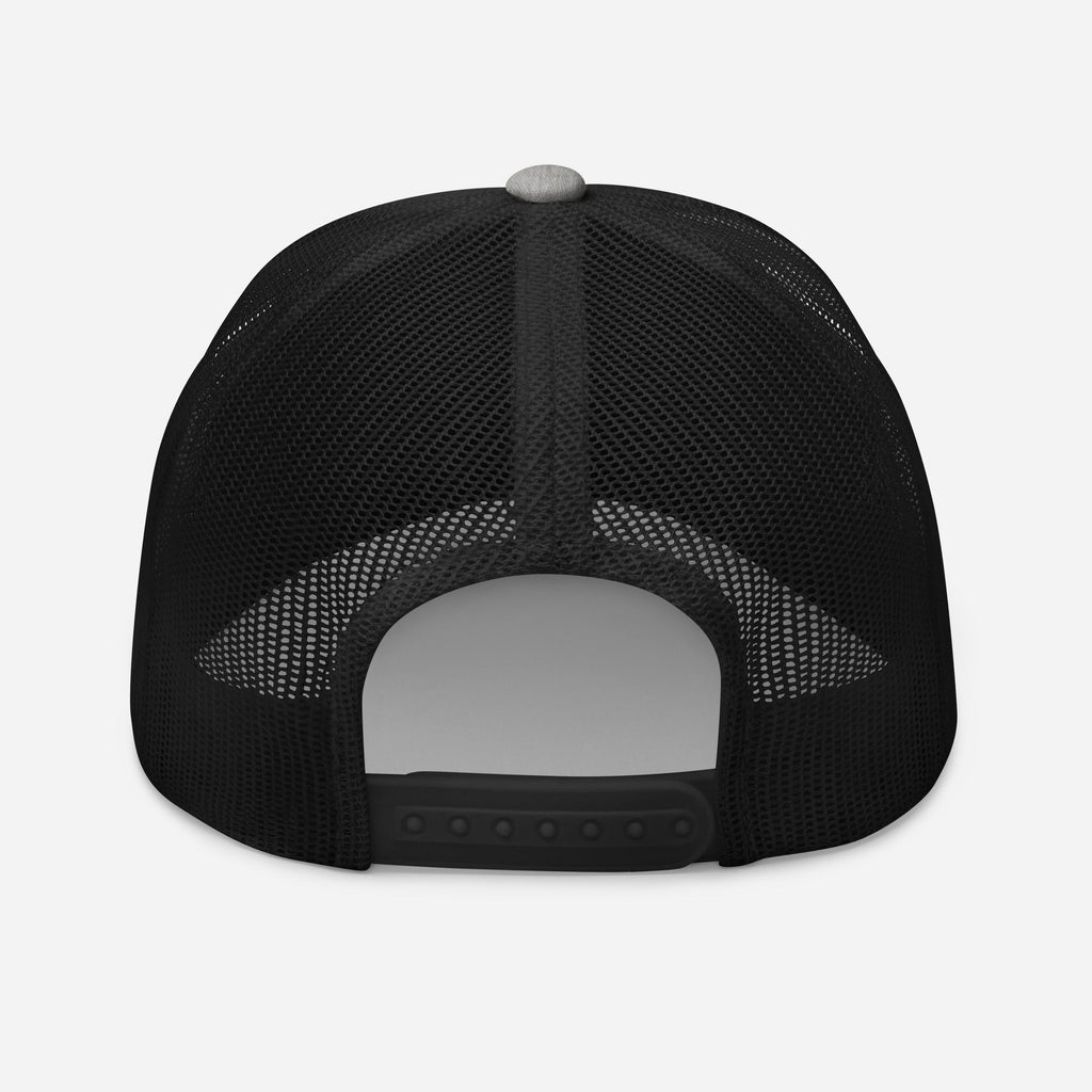 Amp'd Up Cursive Embroidered Trucker Cap - Amp'd Up Custom