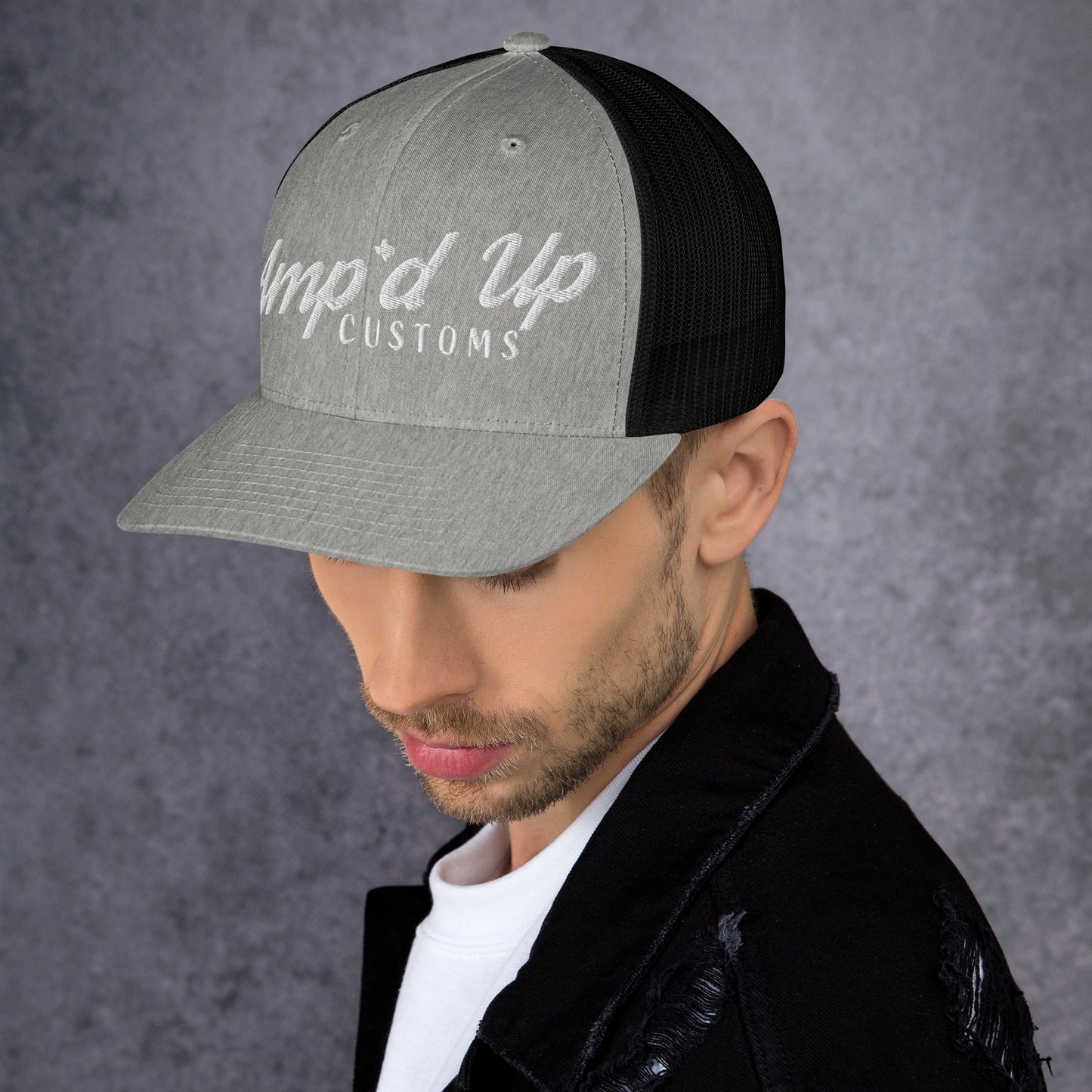 Amp'd Up Embroidered Trucker Cap