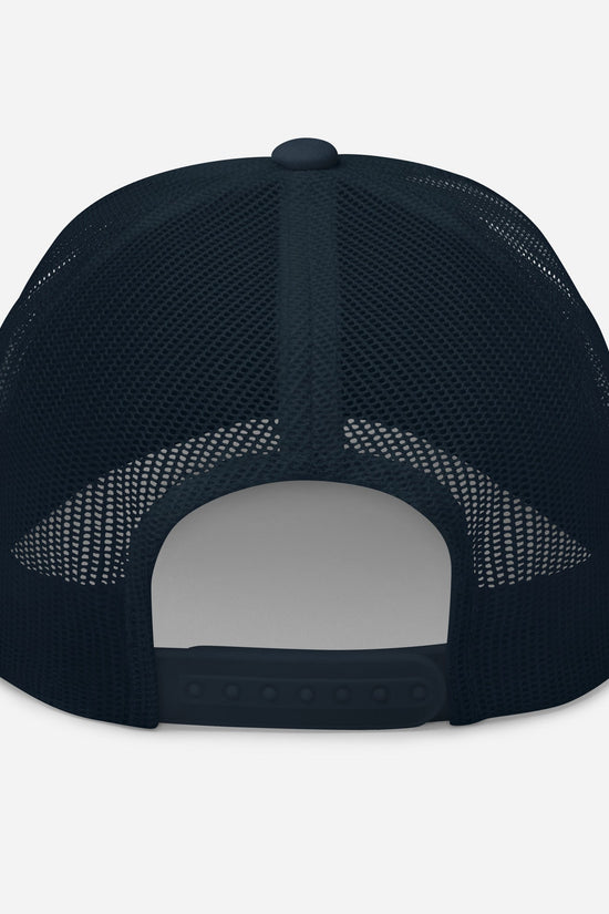 Amp'd Up Cursive Embroidered Trucker Cap - Amp'd Up Custom