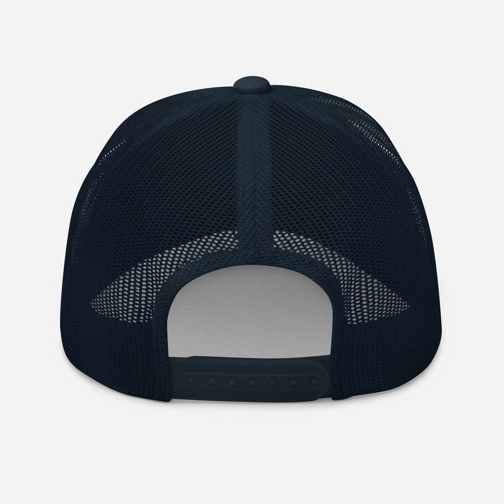 Amp'd Up Cursive Embroidered Trucker Cap - Amp'd Up Custom