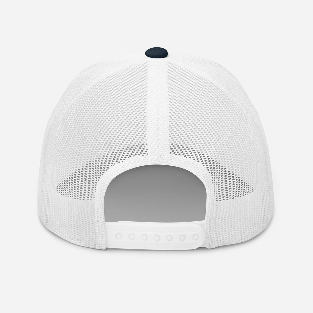 Amp'd Up Cursive Embroidered Trucker Cap - Amp'd Up Custom