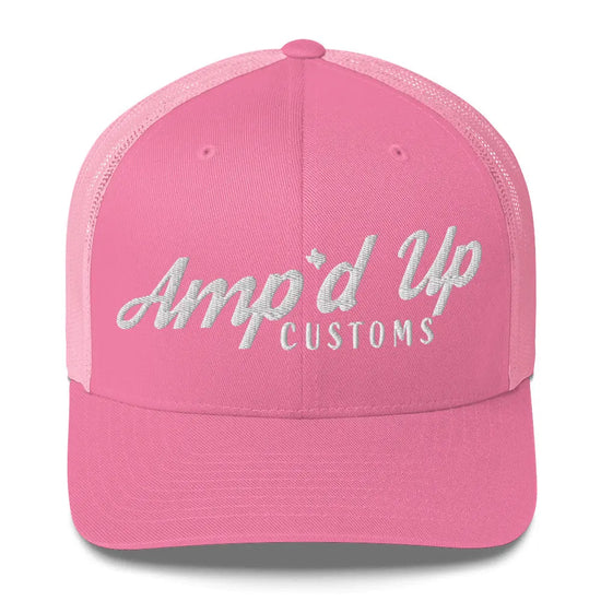 Amp'd Up Embroidered Trucker Cap - Amp'd Up Custom