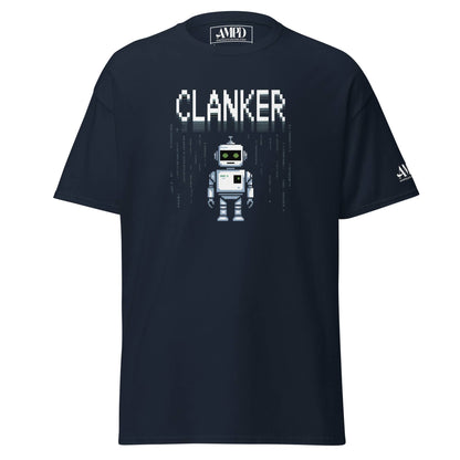 Robot Clanker T-Shirt Funny Sci-Fi Robot Graphic Tee featuring a vintage robot design