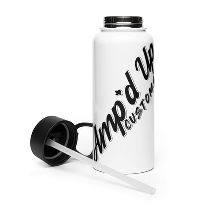 Amp'd Up Customs Stainless steel water bottle with a straw lid - Amp'd Up Custom