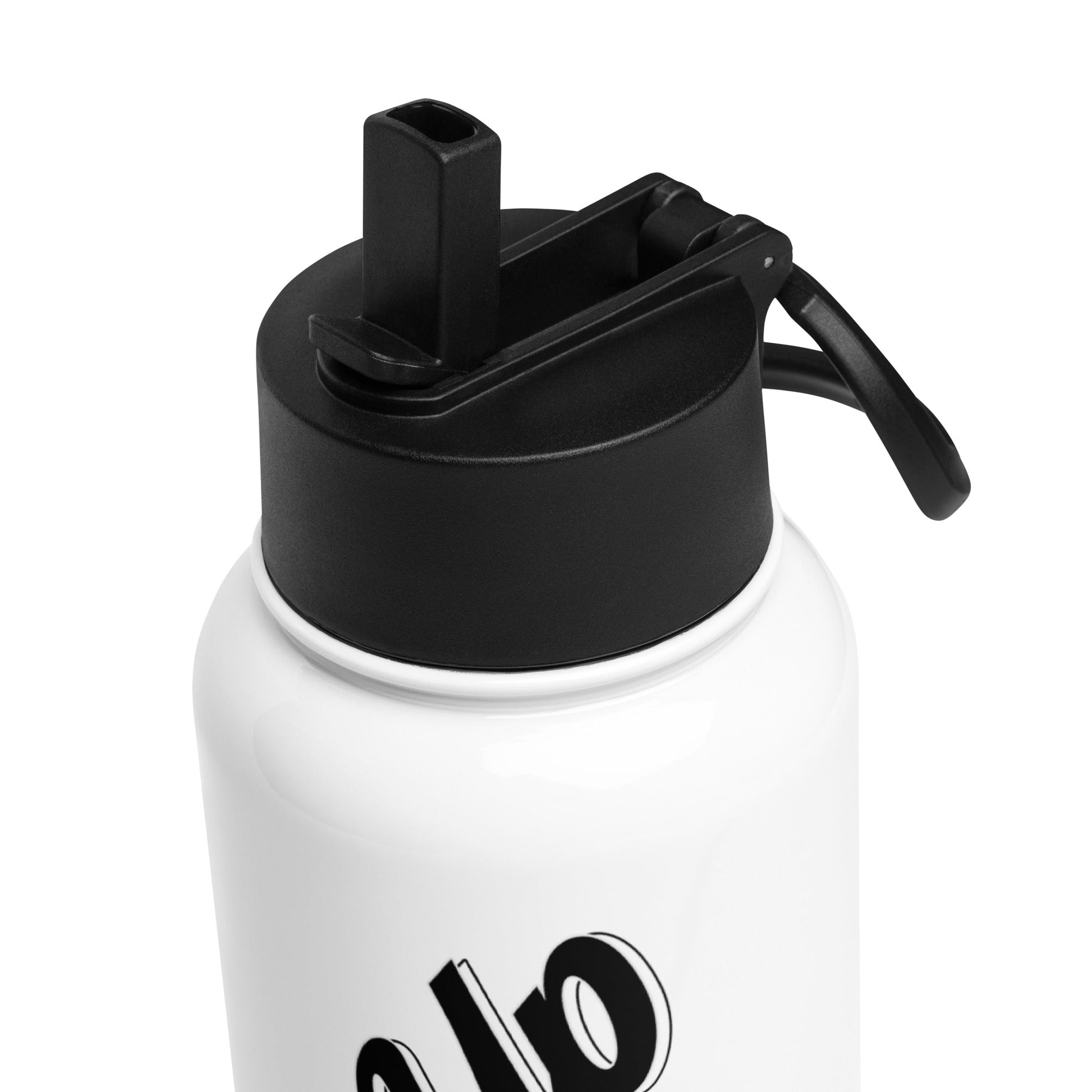 Amp'd Up Customs Stainless steel water bottle with a straw lid - Amp'd Up Custom